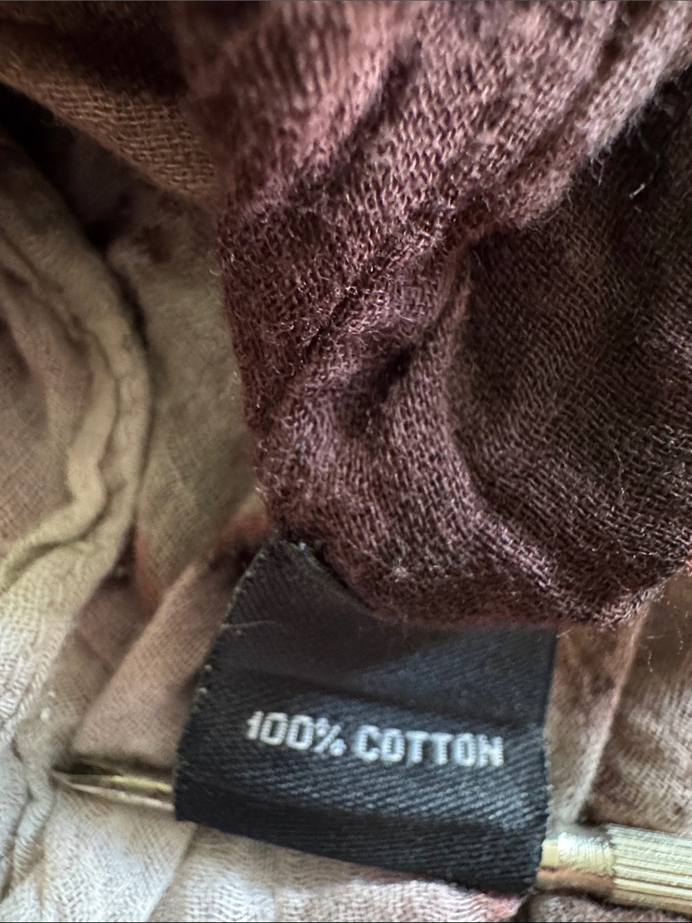 Tie-Dye Crinkle Skirt - Green, Brown & Pink - Picture 3 of 11